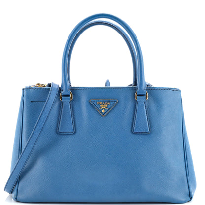 Prada Double Zip Lux Tote Saffiano Leather Small