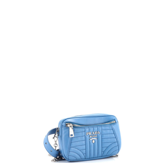 Prada Convertible Belt Bag Diagramme Quilted Leather Small