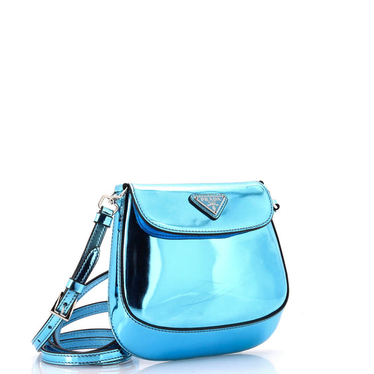 Prada Cleo Flap Shoulder Bag Spazzolato Leather Mini