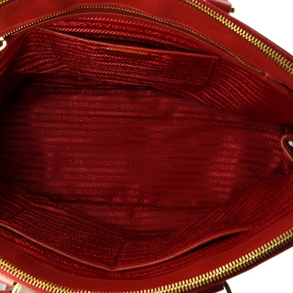 Prada Double Zip Lux Tote Saffiano Leather Large