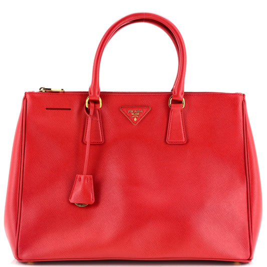 Prada Double Zip Lux Tote Saffiano Leather Large