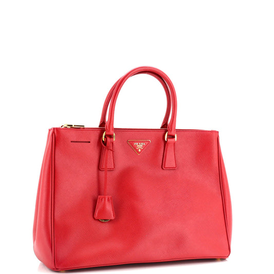 Prada Double Zip Lux Tote Saffiano Leather Large