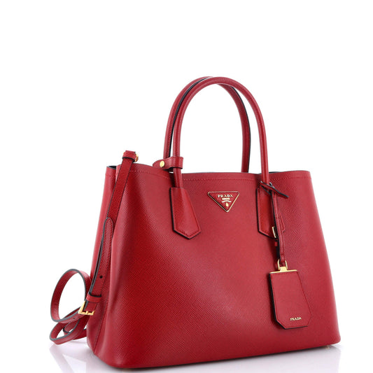 Prada Cuir Double Tote Saffiano Leather Medium