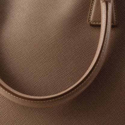 Prada Double Zip Lux Tote Saffiano Leather Medium