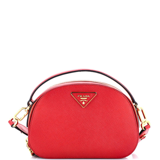 Prada Odette Top Handle Bag Saffiano Leather Small