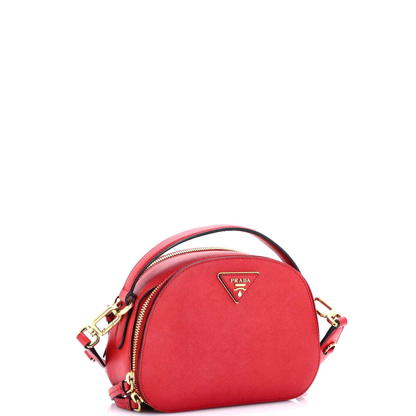 Prada Odette Top Handle Bag Saffiano Leather Small