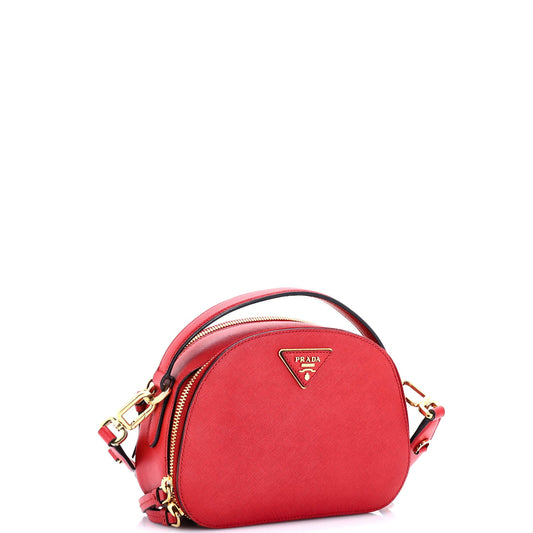 Prada Odette Top Handle Bag Saffiano Leather Small