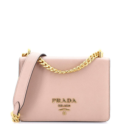 Prada Chain Flap Bag Saffiano Leather Small