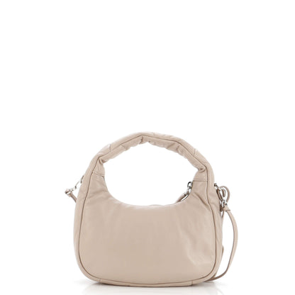 Prada Padded Hobo Leather Mini