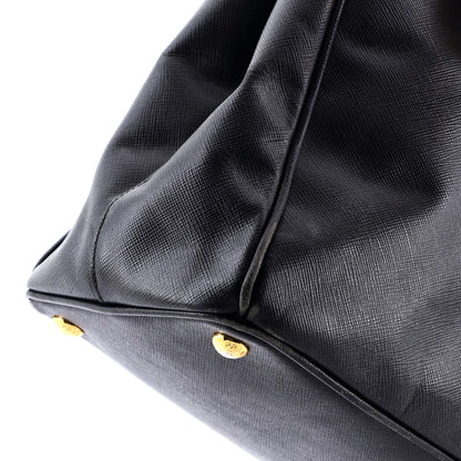 Prada Double Zip Lux Tote Saffiano Leather Medium
