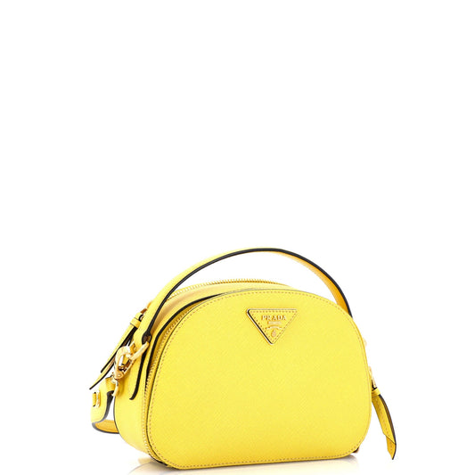 Prada Odette Top Handle Bag Saffiano Leather Small