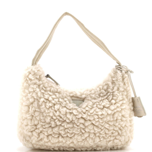 Prada Re-Edition 2000 Hobo Shearling Mini