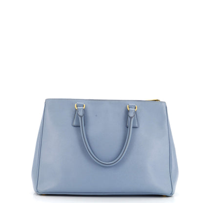 Prada Double Zip Lux Tote Saffiano Leather Medium