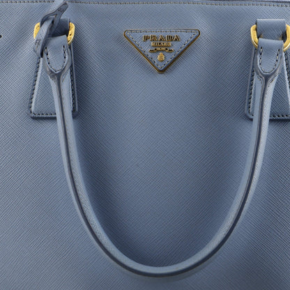 Prada Double Zip Lux Tote Saffiano Leather Medium