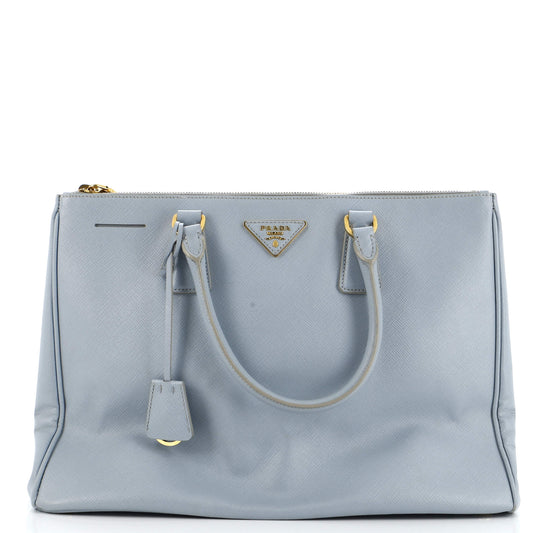 Prada Double Zip Lux Tote Saffiano Leather Large