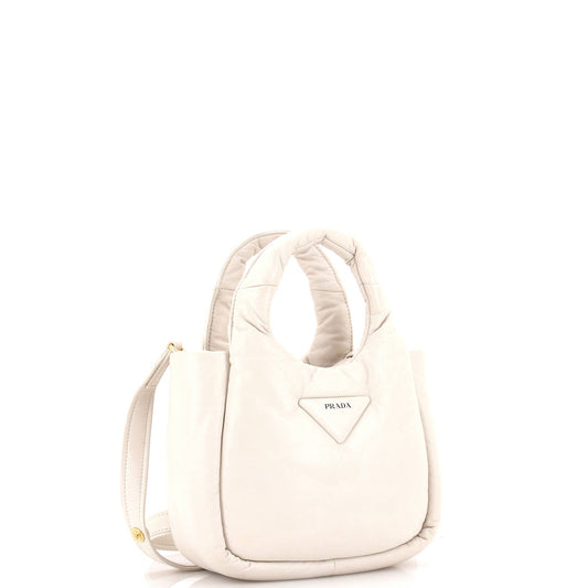 Prada Padded Soft Tote Leather Mini
