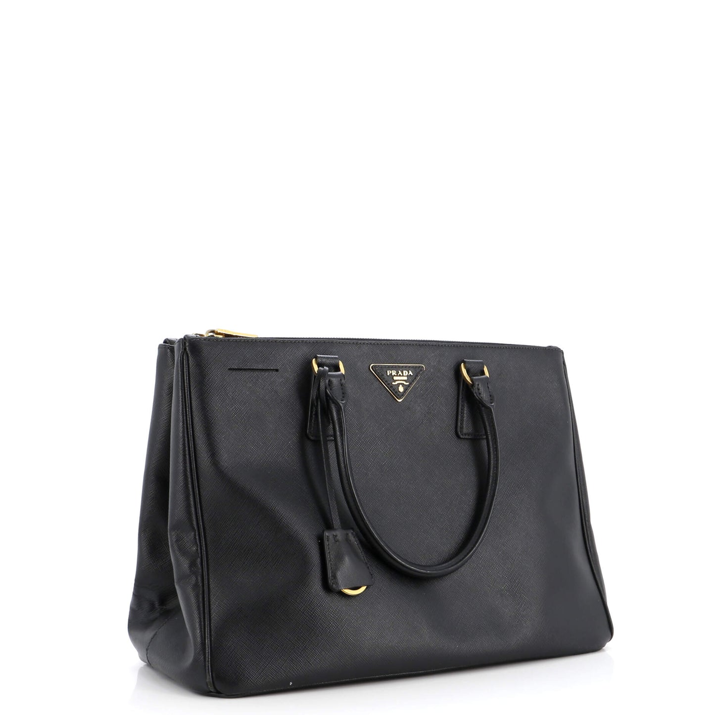 Prada Double Zip Lux Tote Saffiano Leather Medium