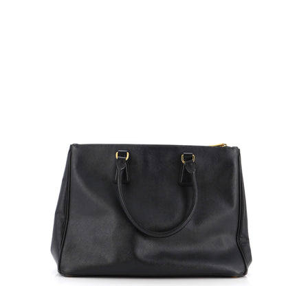 Prada Double Zip Lux Tote Saffiano Leather Medium