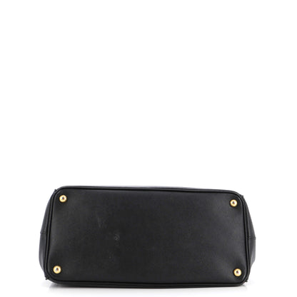 Prada Double Zip Lux Tote Saffiano Leather Medium