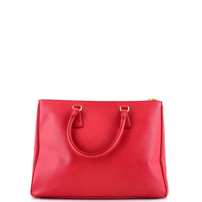 Prada Double Zip Lux Tote Saffiano Leather Large