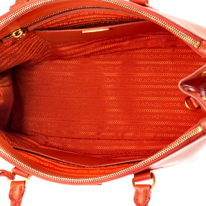 Prada Double Zip Lux Tote Saffiano Leather Medium