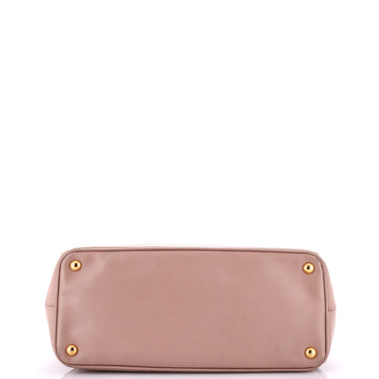 Prada Double Zip Lux Tote Saffiano Leather Medium