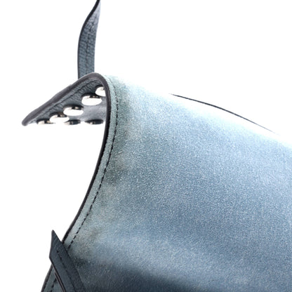 Prada Etiquette Flap Bag Studded Glace Calfskin Small