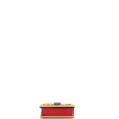 Prada Cahier Crossbody Bag Embellished Leather Micro