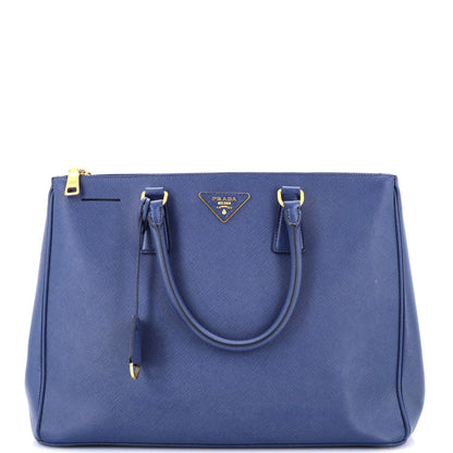Prada Double Zip Lux Tote Saffiano Leather Large