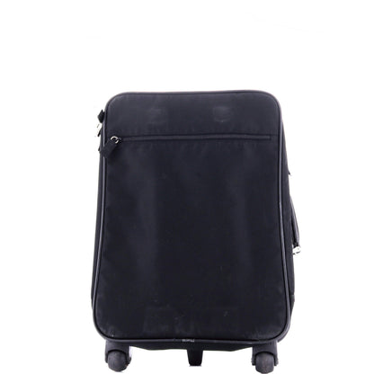 Prada Trolley Rolling Luggage Tessuto and Saffiano Leather Mini