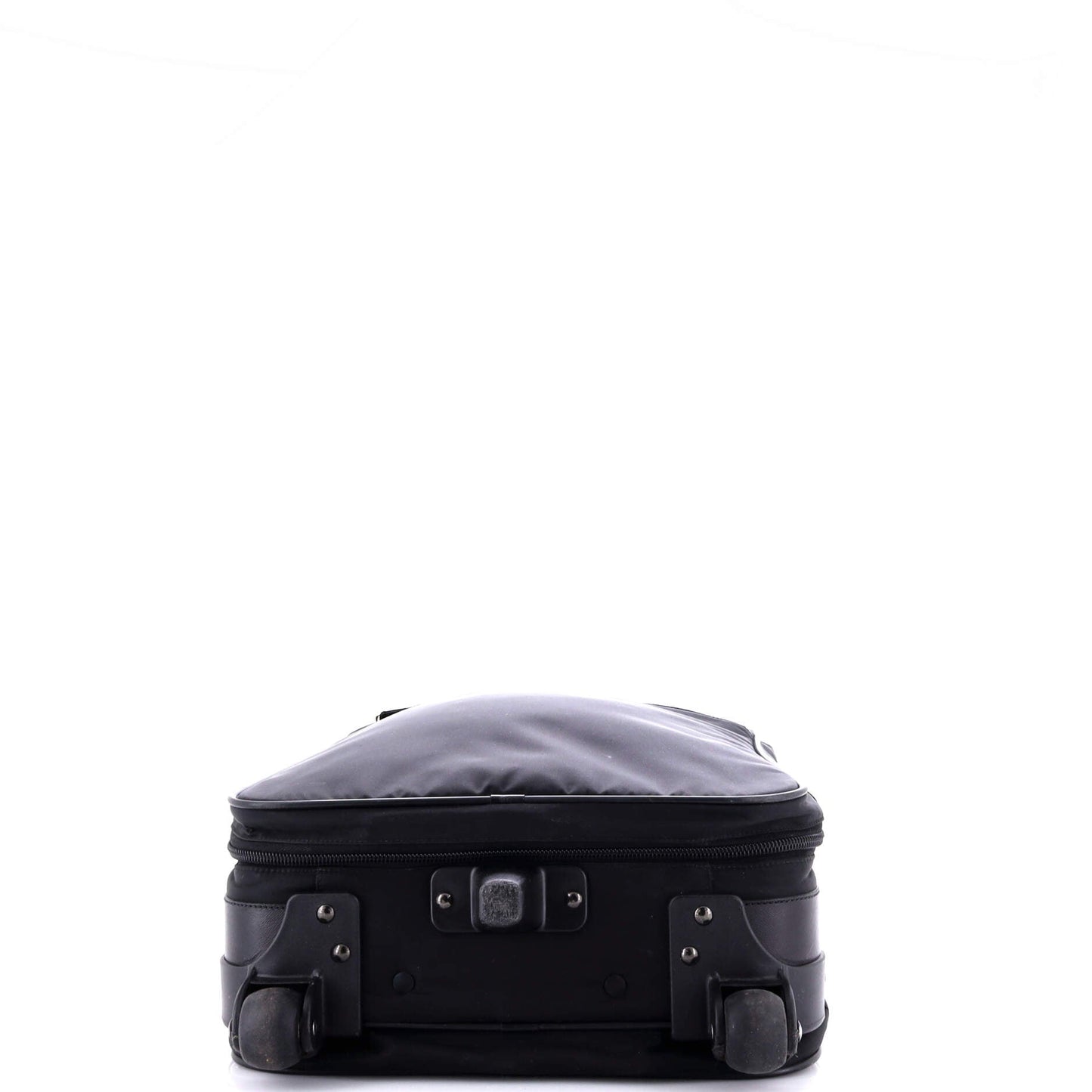 Prada Trolley Rolling Luggage Tessuto and Saffiano Leather Mini