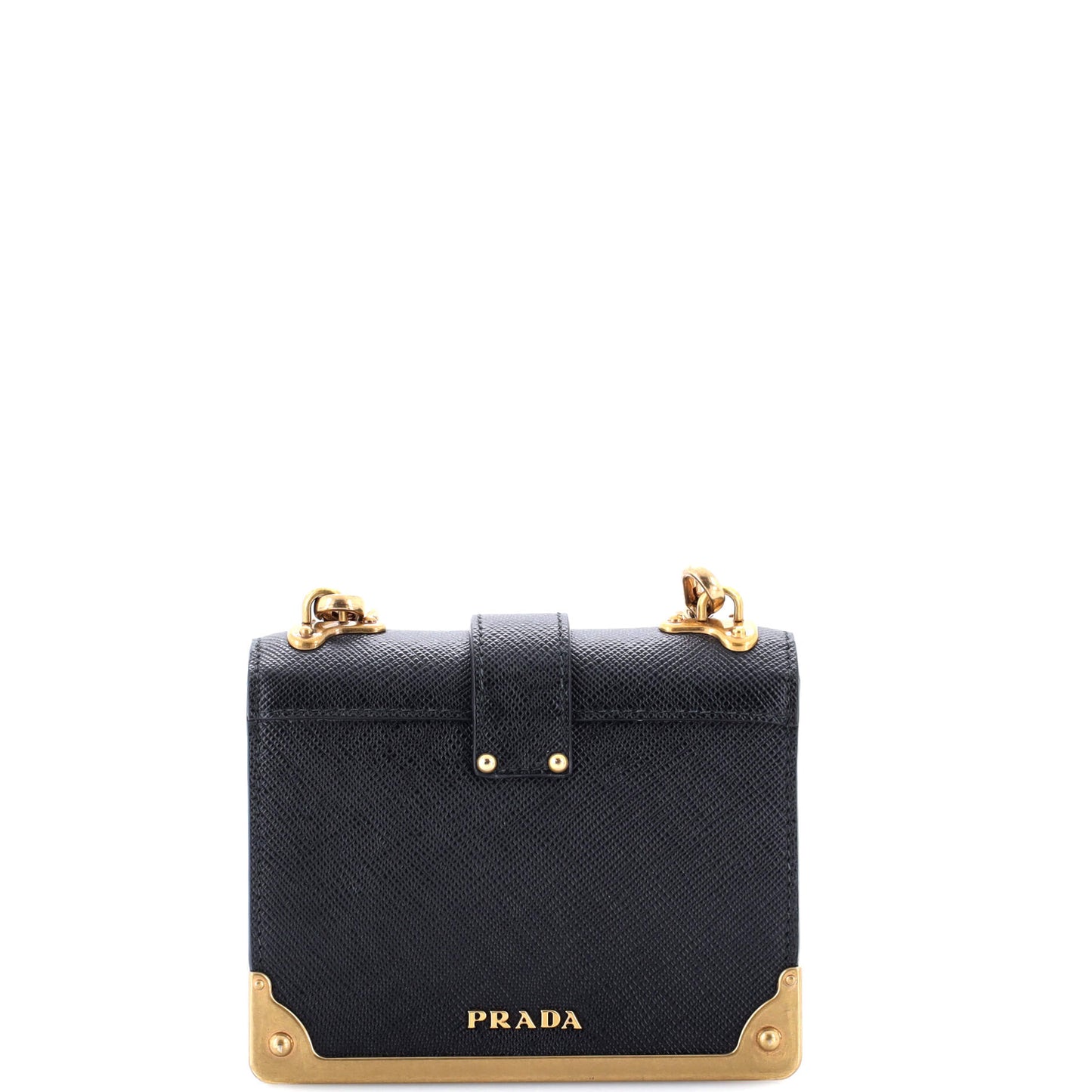 Prada Cahier Crossbody Bag Embellished Leather Micro
