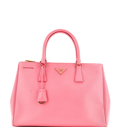 Prada Double Zip Lux Tote Saffiano Leather Medium