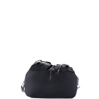 Prada Vela Double Front Pocket Backpack Tessuto with Saffiano Leather Small