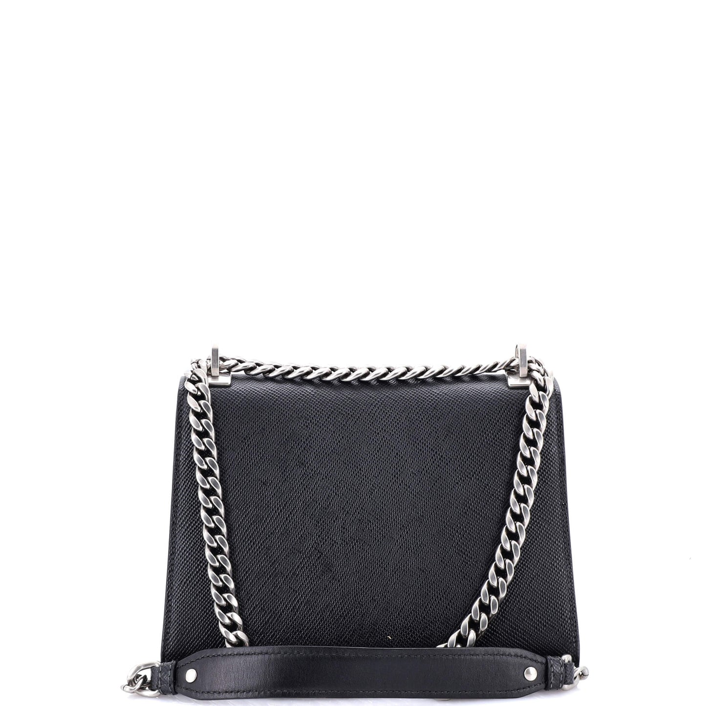 Prada Monochrome Shoulder Bag Saffiano Leather Medium