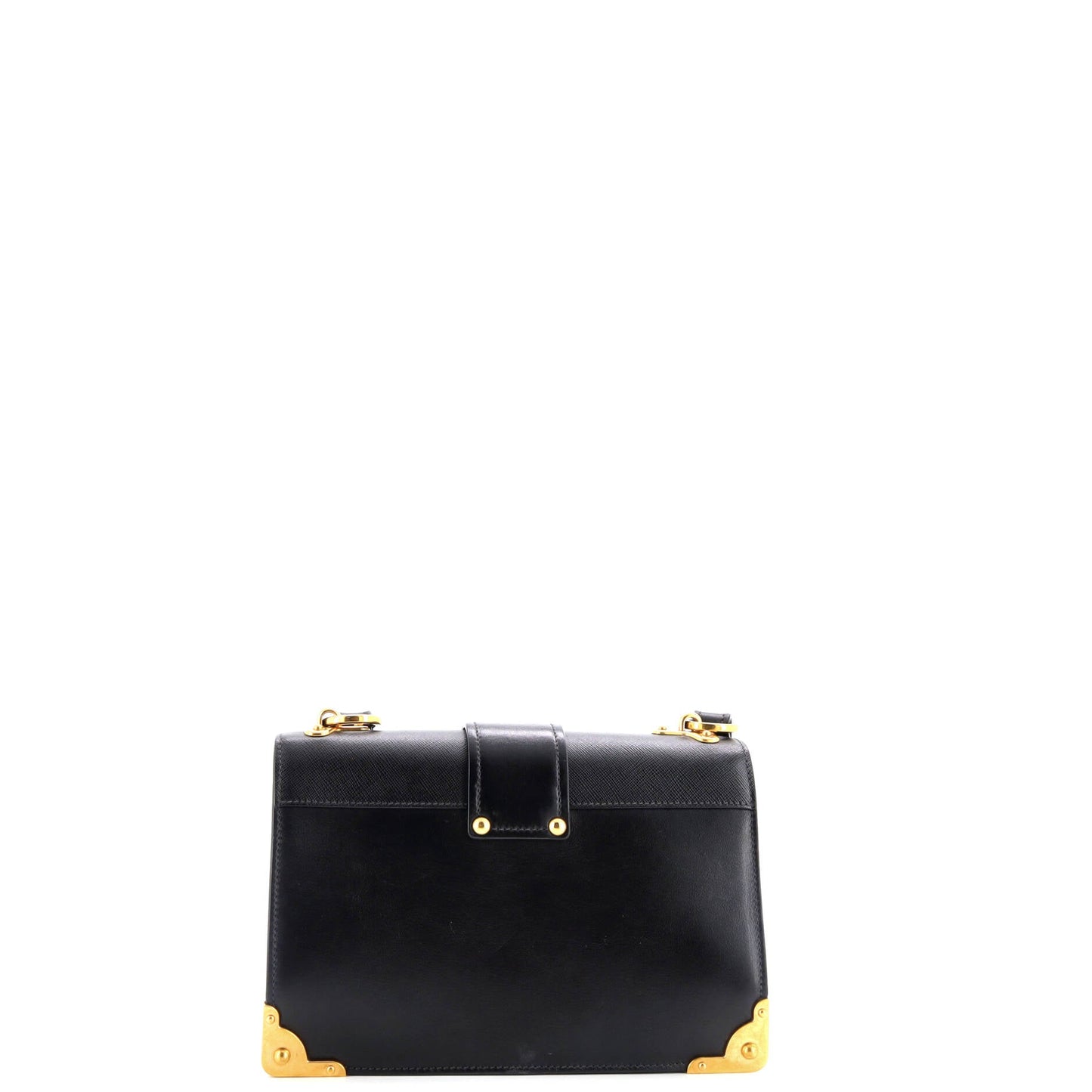 Prada Cahier Crossbody Bag Leather and Saffiano Leather Large