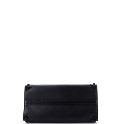 Prada Paradigme Tote Studded Saffiano with City Calf Small