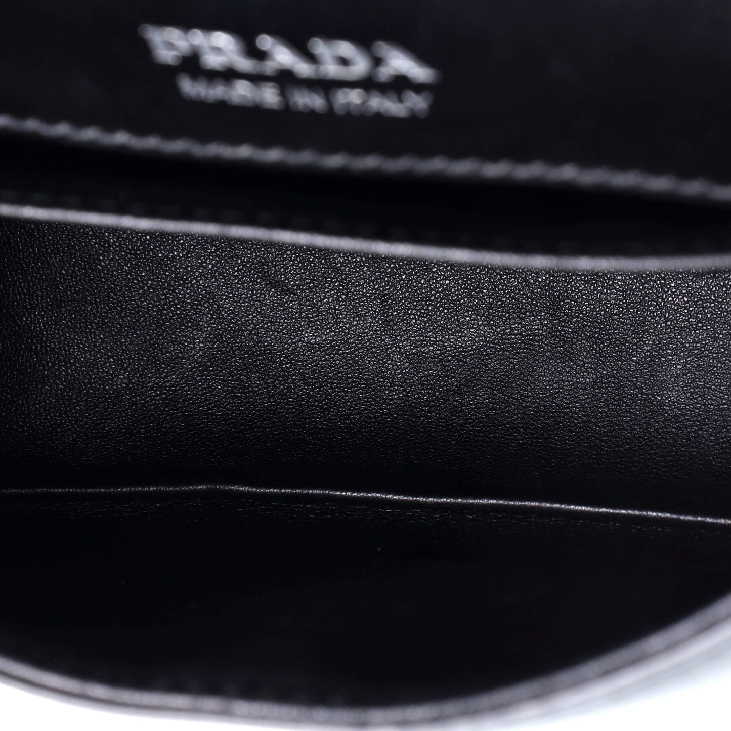 Prada Identity Flap Shoulder Bag Saffiano with City Calf Small