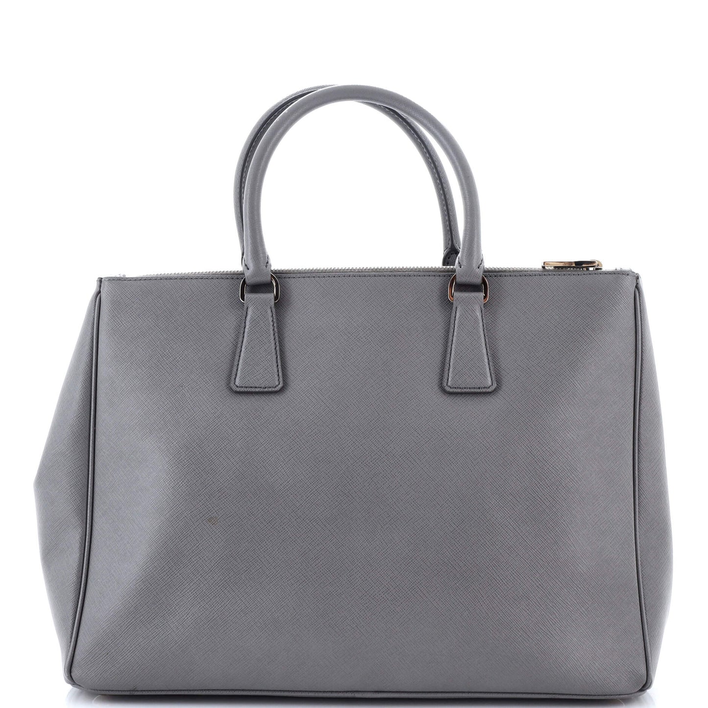Prada Double Zip Lux Tote Saffiano Leather Medium