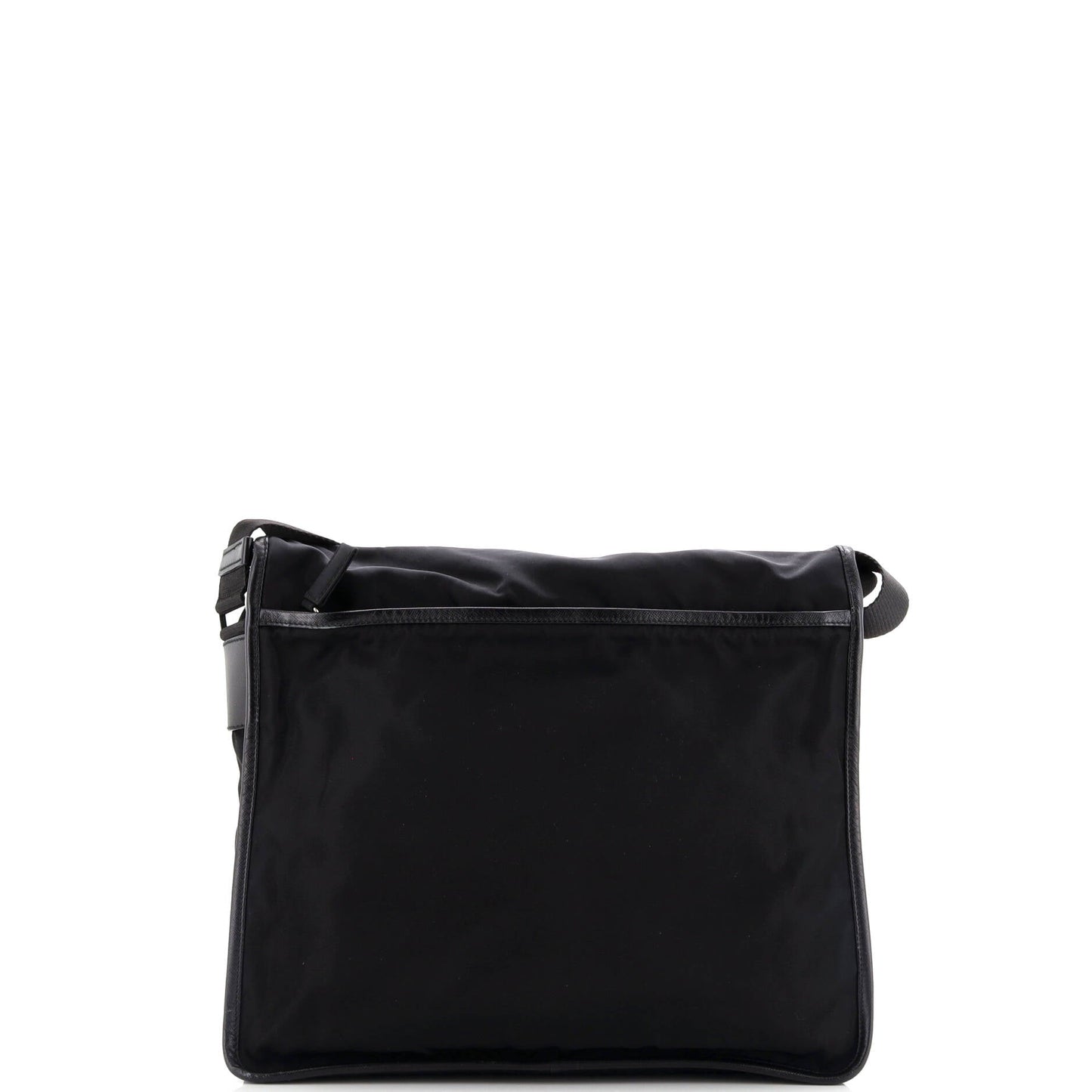 Prada Impunturato Buckle Flap Messenger Bag Quilted Tessuto Small