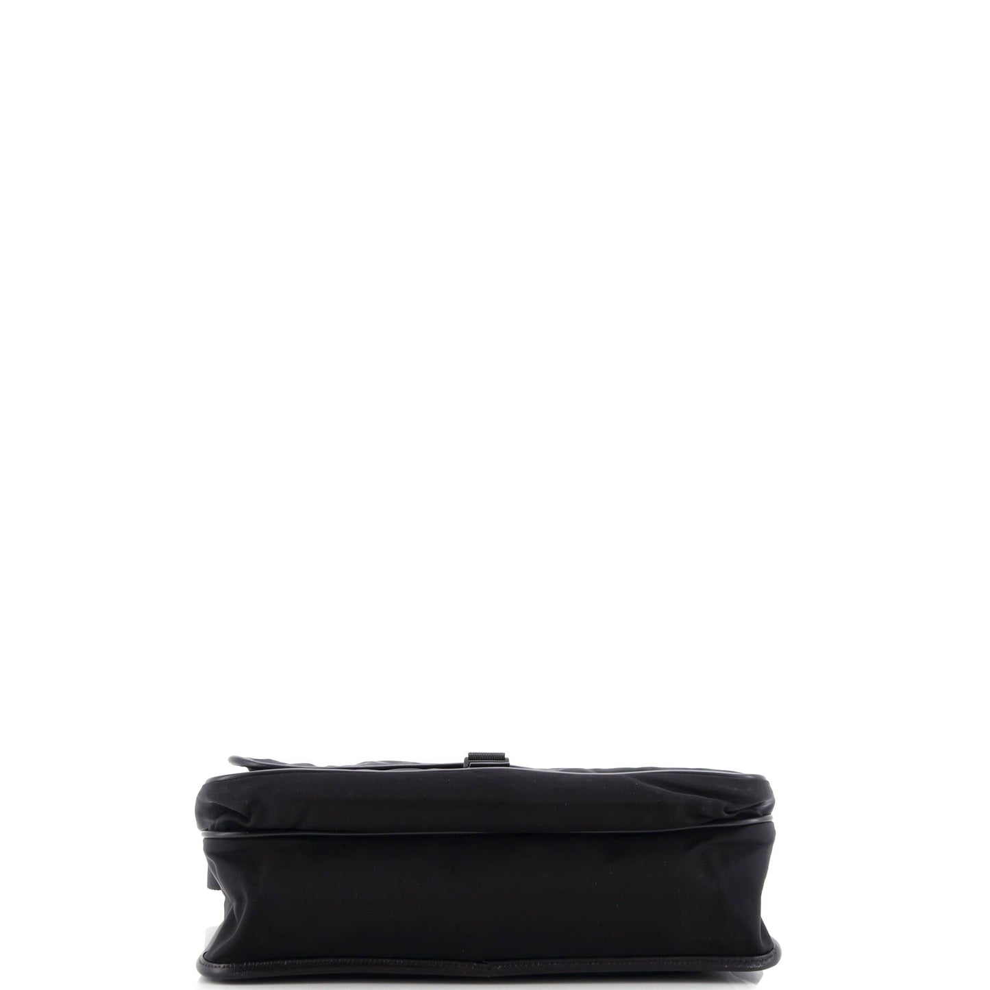 Prada Impunturato Buckle Flap Messenger Bag Quilted Tessuto Small