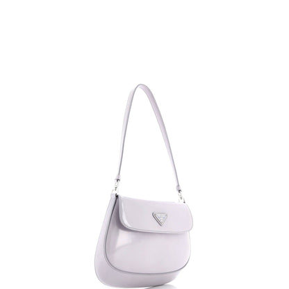 Prada Cleo Flap Shoulder Bag Spazzolato Leather Small