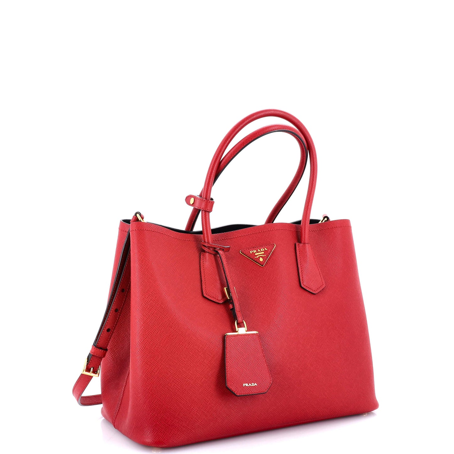 Prada Cuir Double Tote Saffiano Leather Large
