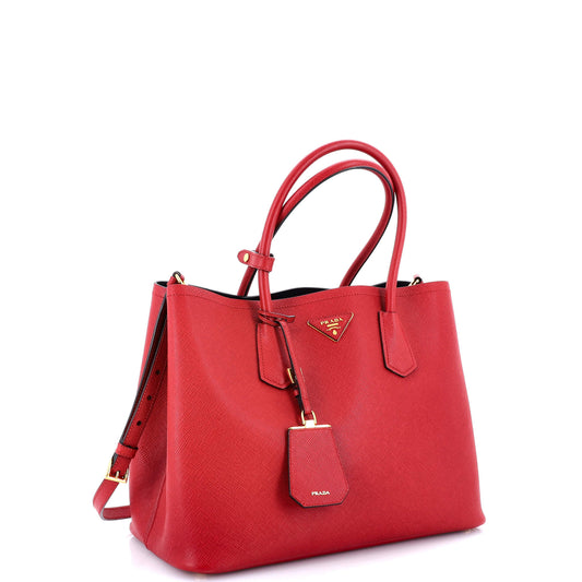Prada Cuir Double Tote Saffiano Leather Large