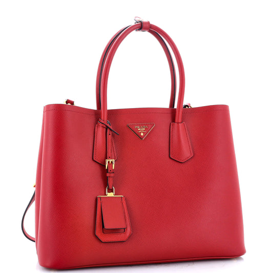 Prada Cuir Double Tote Saffiano Leather Medium