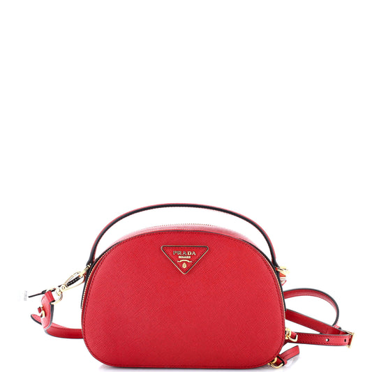 Prada Odette Top Handle Bag Saffiano Leather Small