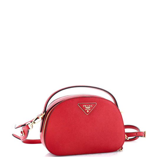 Prada Odette Top Handle Bag Saffiano Leather Small