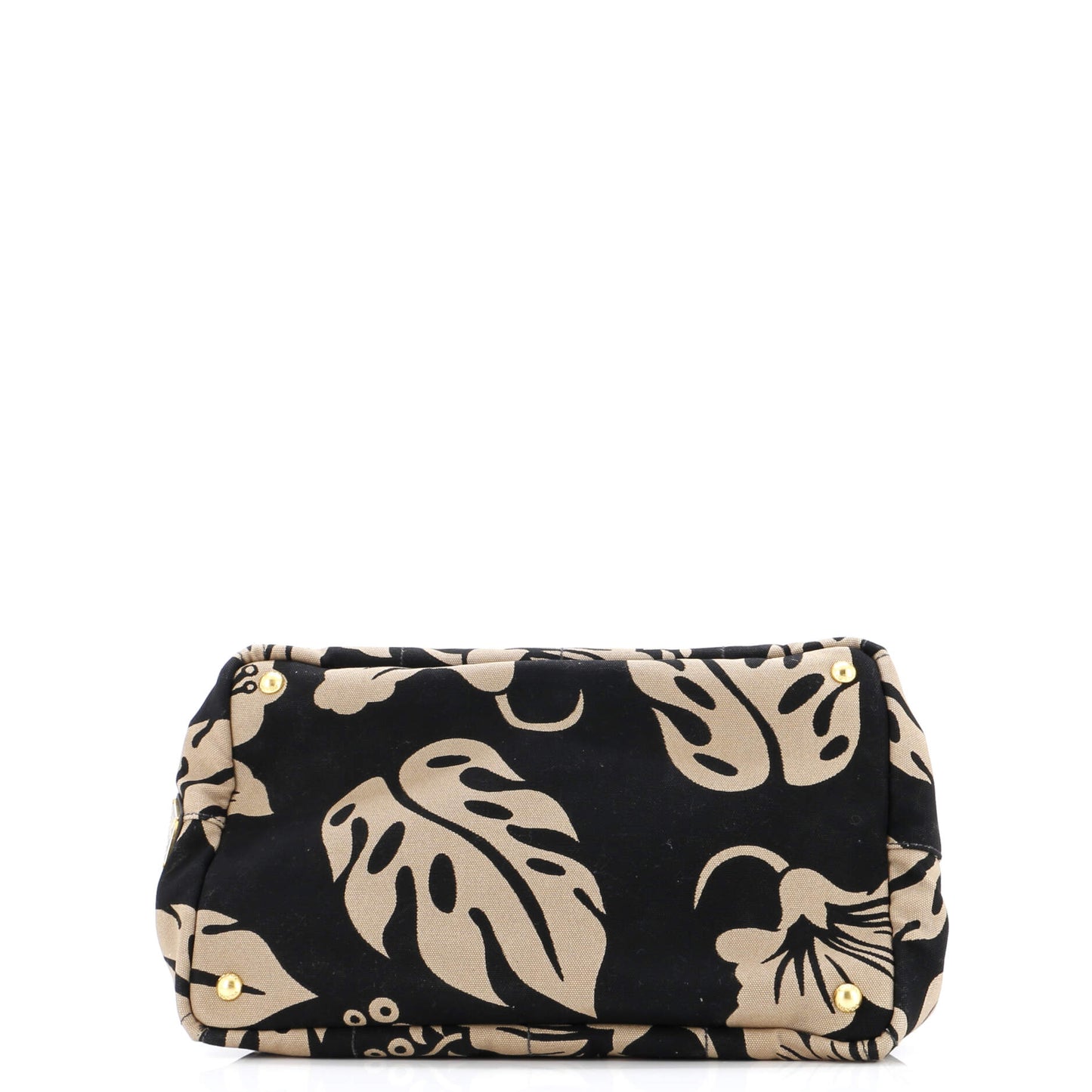 Prada Canapa Tote Printed Canvas Large