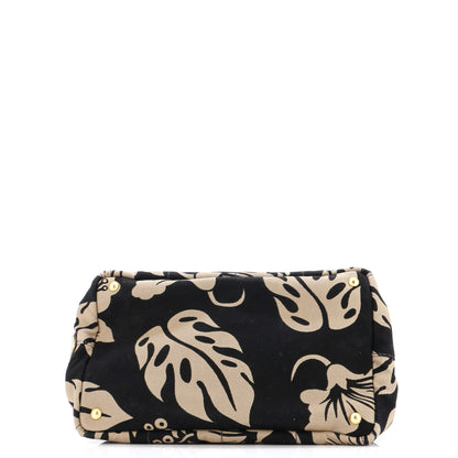 Prada Canapa Tote Printed Canvas Large