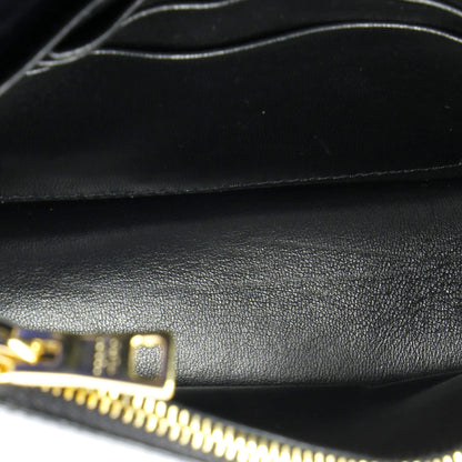Prada Triangle Logo Envelope Chain Crossbody Bag Leather